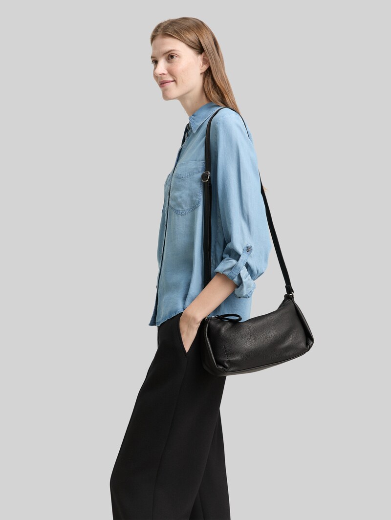 Tom Tailor TTCASSIA S Umhängetasche aus Lederimitat - Schwarz / Black