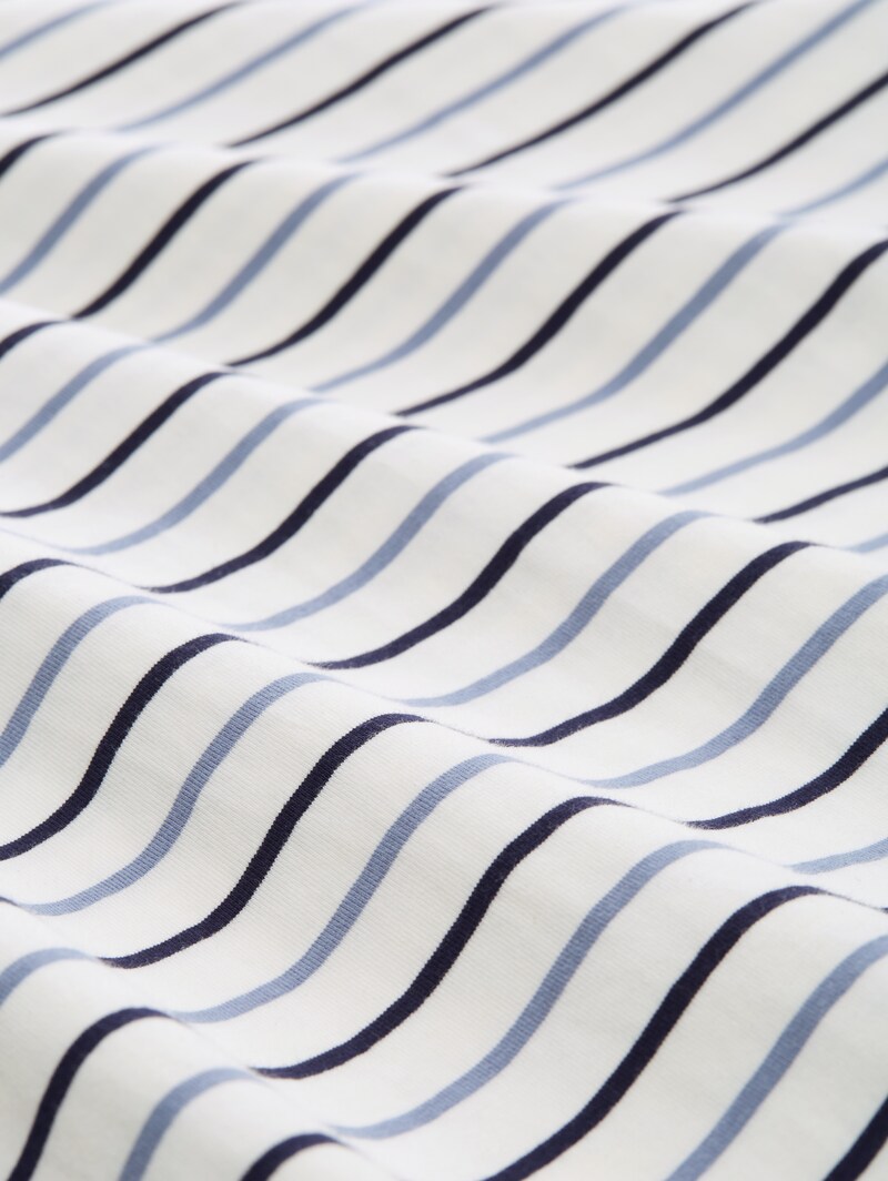 Tom Tailor Nachthemd mit Streifenmuster - White-medium-horizontal Stripe