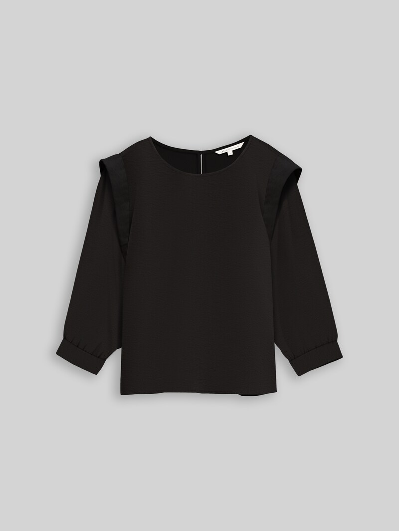 Tom Tailor Loose Fit Bluse - Deep Black