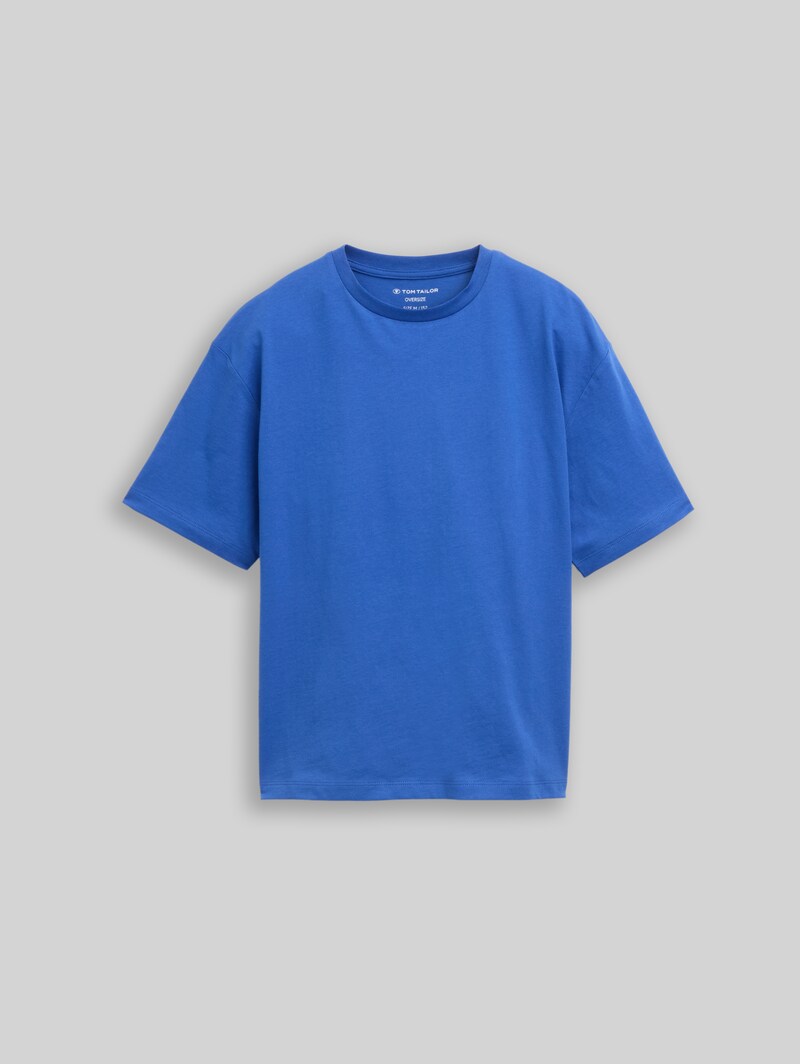 Tom Tailor Oversize T-Shirt mit Foto-Rückenprint - Beau Blue