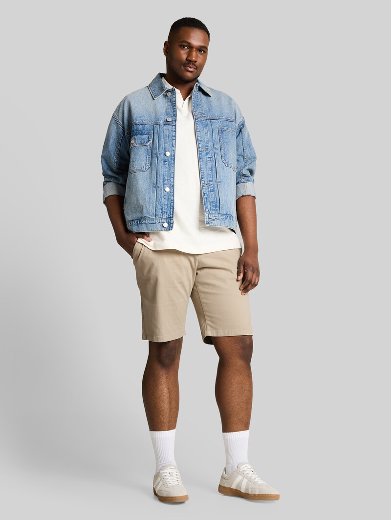 Tom Tailor Plus Size - Slim Chino Shorts - Cashew Beige