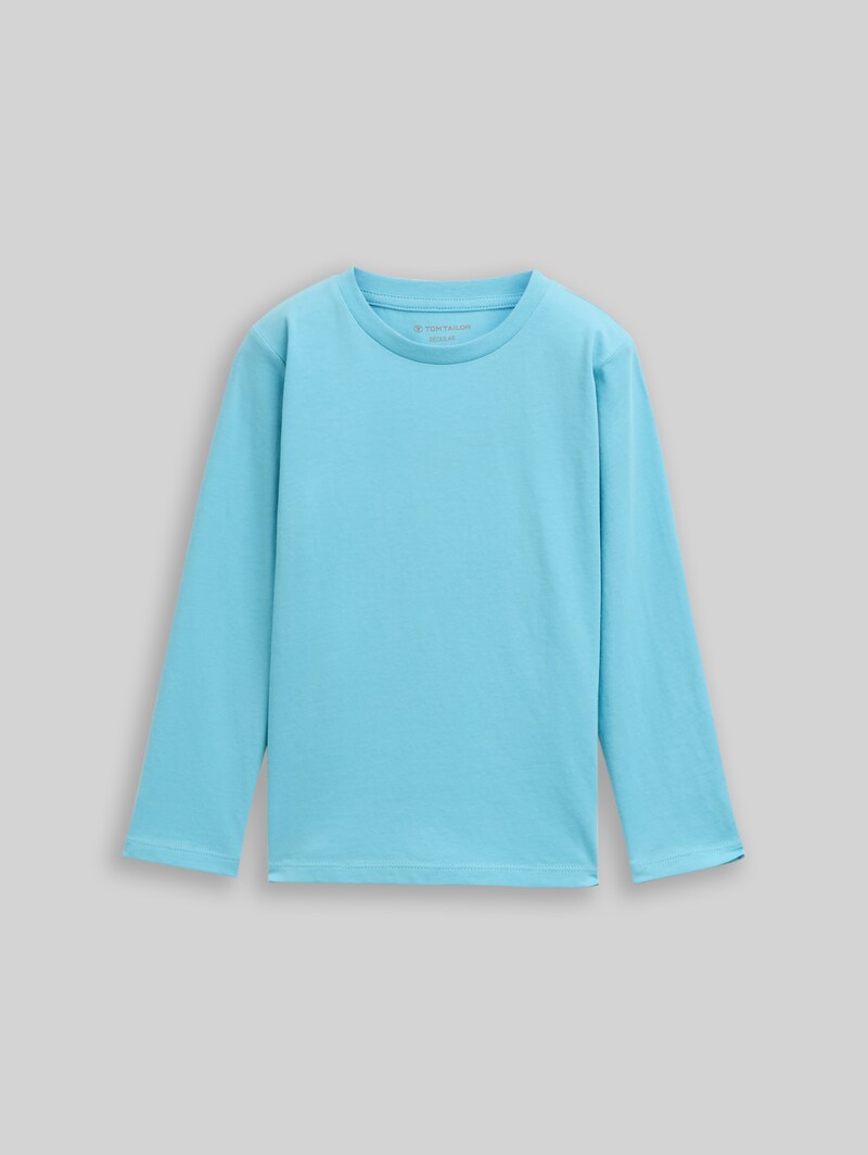 Tom Tailor Langarmshirt mit Rückenprint - Elixir Blue