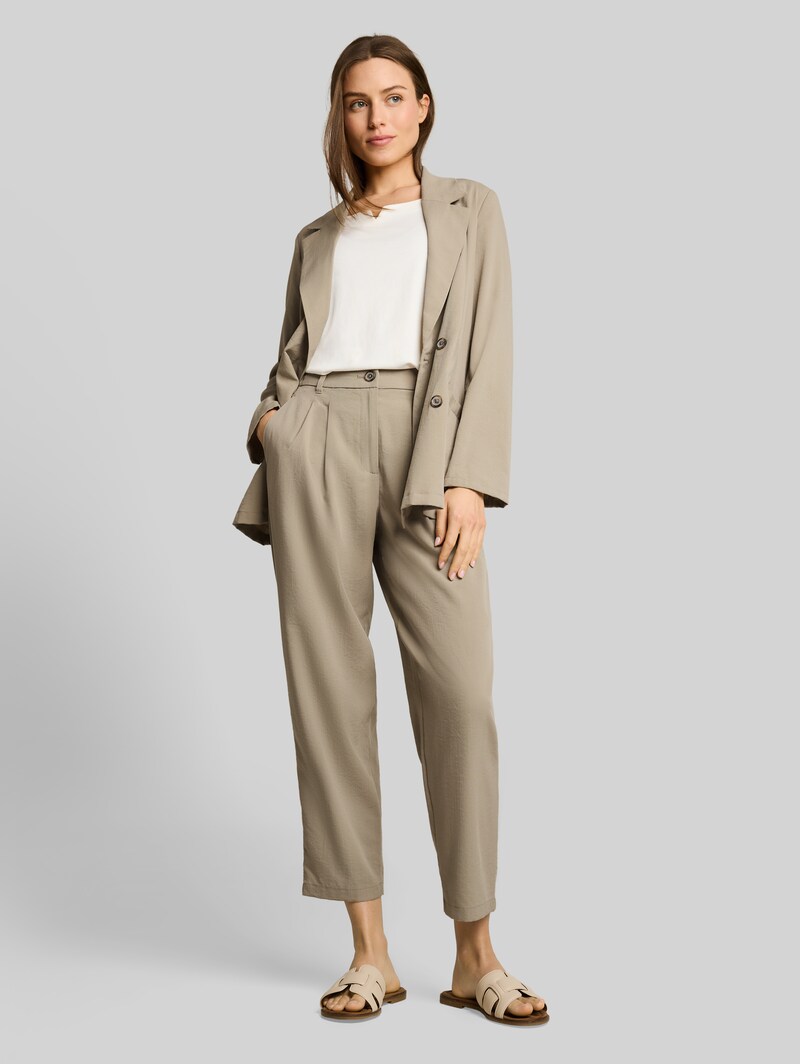 Tom Tailor Cropped Barrel Hose - Silver Olive