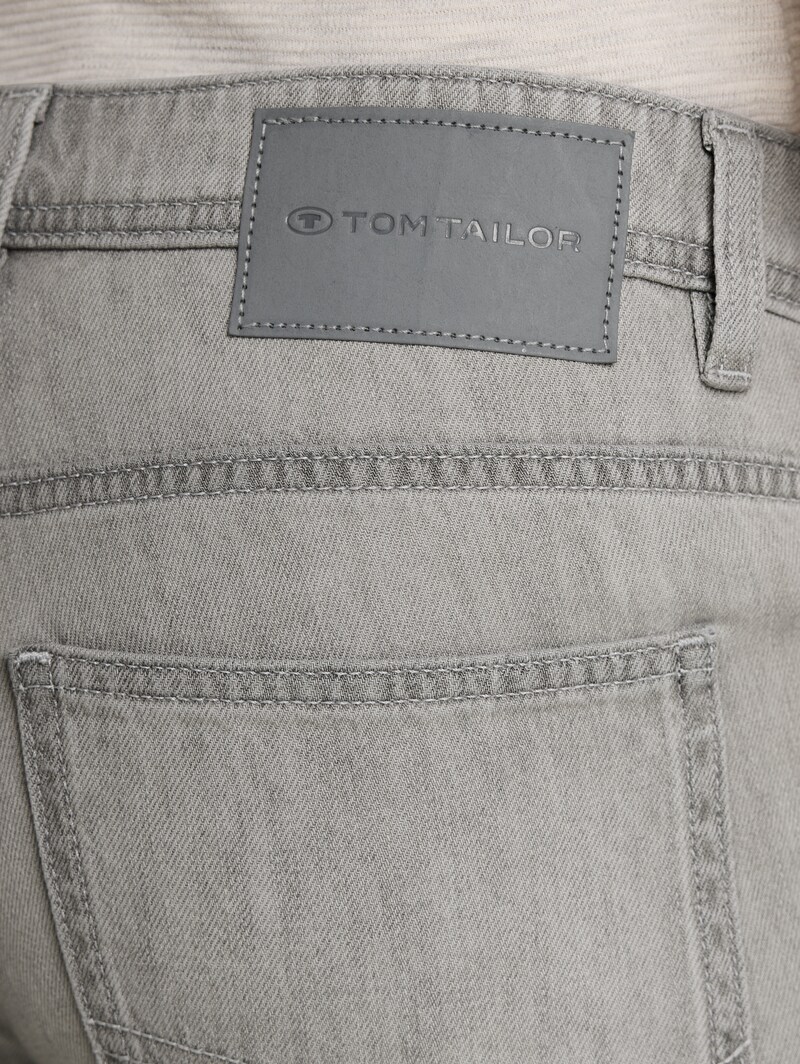 Tom Tailor TTMARVIN STRAIGHT Jeans - Used Light Stone Grey Denim