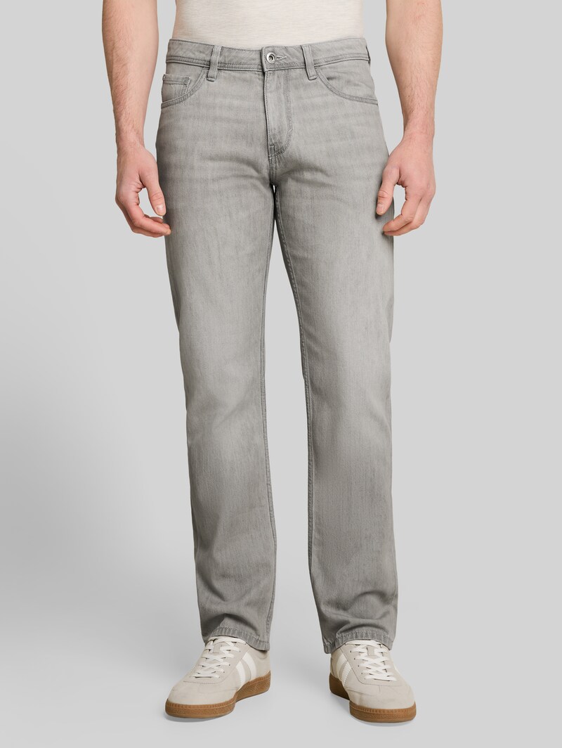 Tom Tailor TTMARVIN STRAIGHT Jeans - Used Light Stone Grey Denim