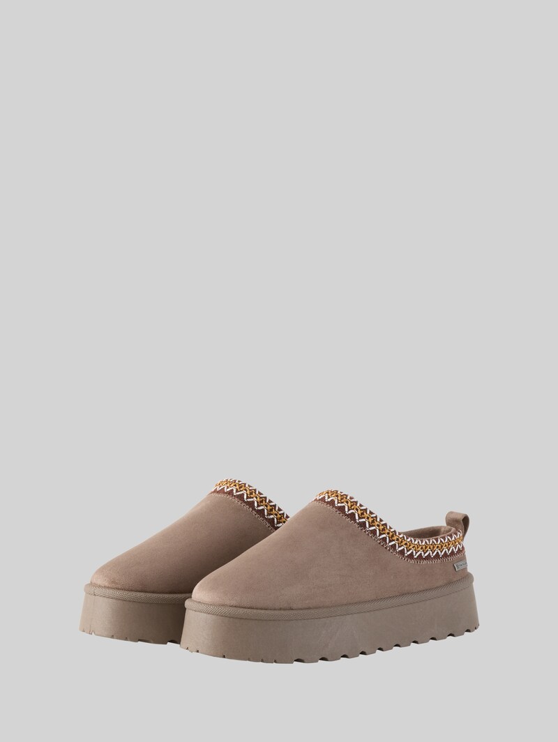 Tom Tailor Gefütterte Slipper mit Plateau-Sohle - Mud
