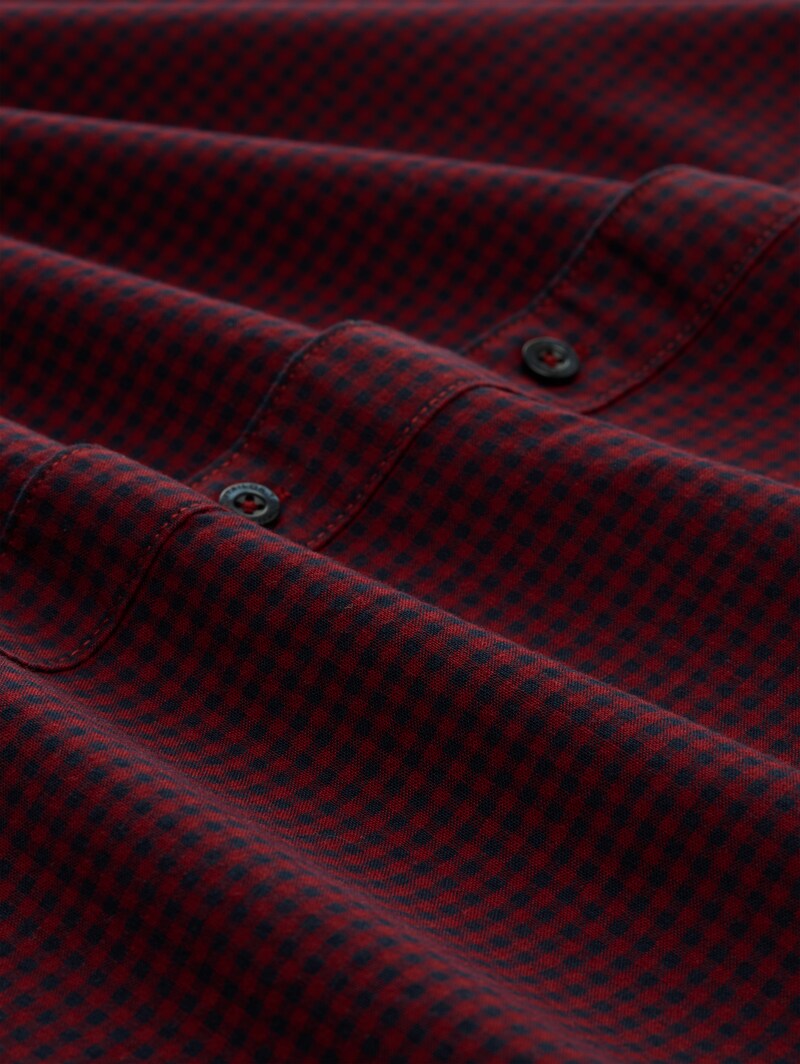 Tom Tailor Regular Fit Hemd mit Karomuster - Red Vichy Check