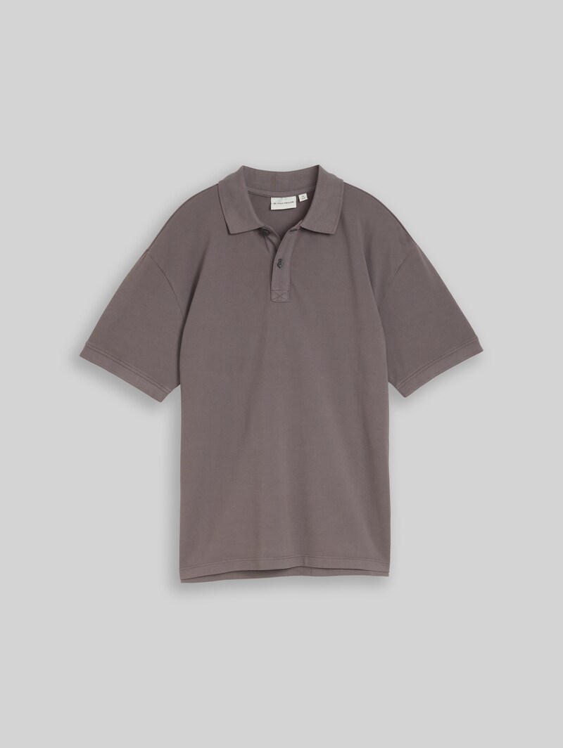Tom Tailor Oversize Piqué Poloshirt - Dark Urban Grey