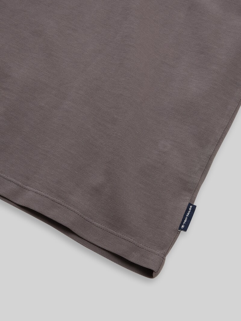 Tom Tailor Oversize Piqué Poloshirt - Dark Urban Grey