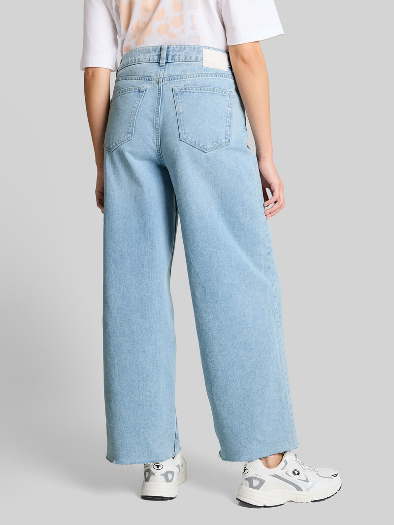 Tom Tailor TTMIJA CULOTTE Jeans - Used Light Stone Blue Denim