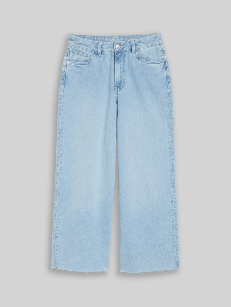 Tom Tailor TTMIJA CULOTTE Jeans - Used Light Stone Blue Denim