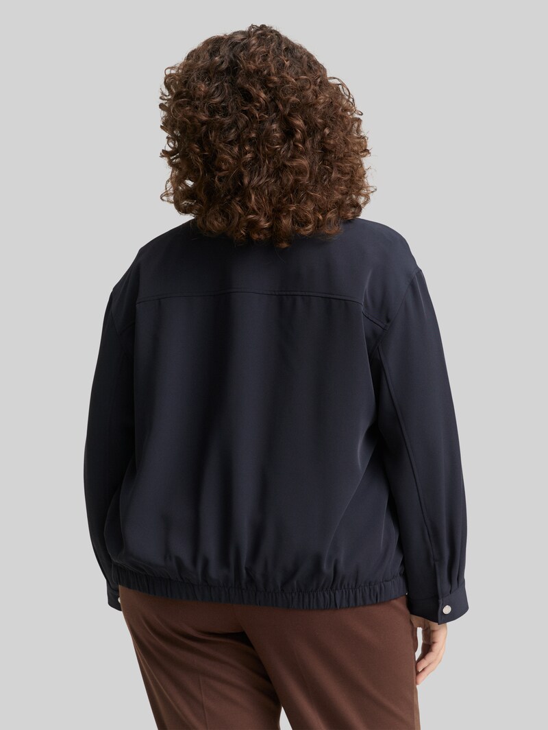 Tom Tailor Plus Size - Loose Fit Blouson Jacke - Lunar Eclipse