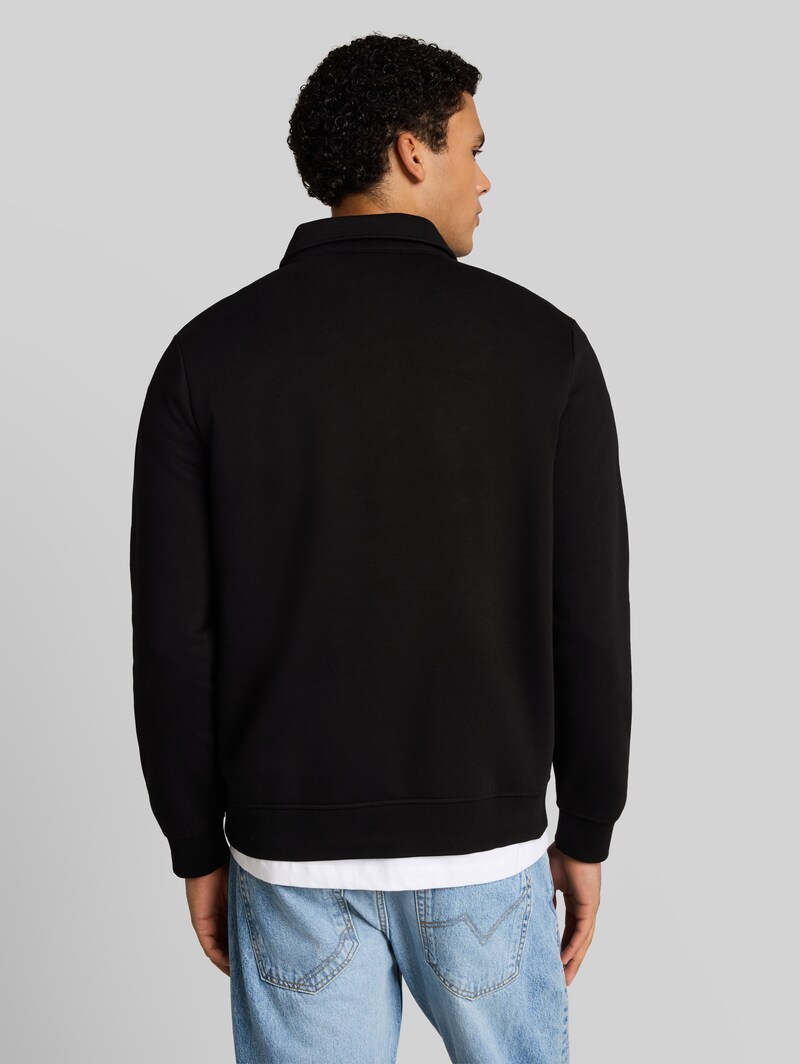 Tom Tailor Sweatshirt mit Polokragen - Black