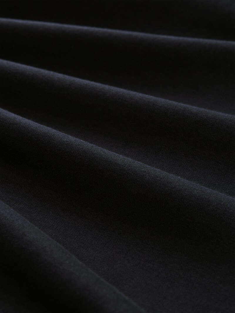 Tom Tailor Sweatshirt mit Polokragen - Black