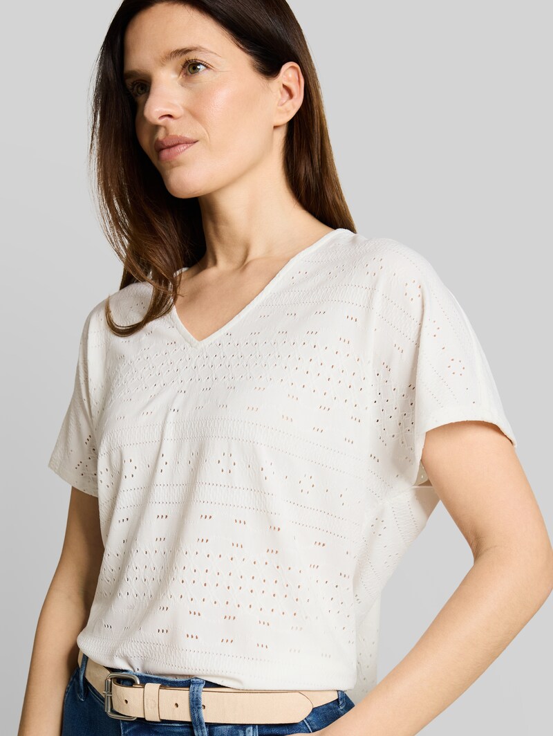 Tom Tailor Loose Fit Ajour T-Shirt - Whisper White