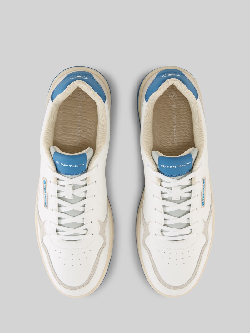 Tom Tailor Sneaker mit Colour-Blocking - White-blue