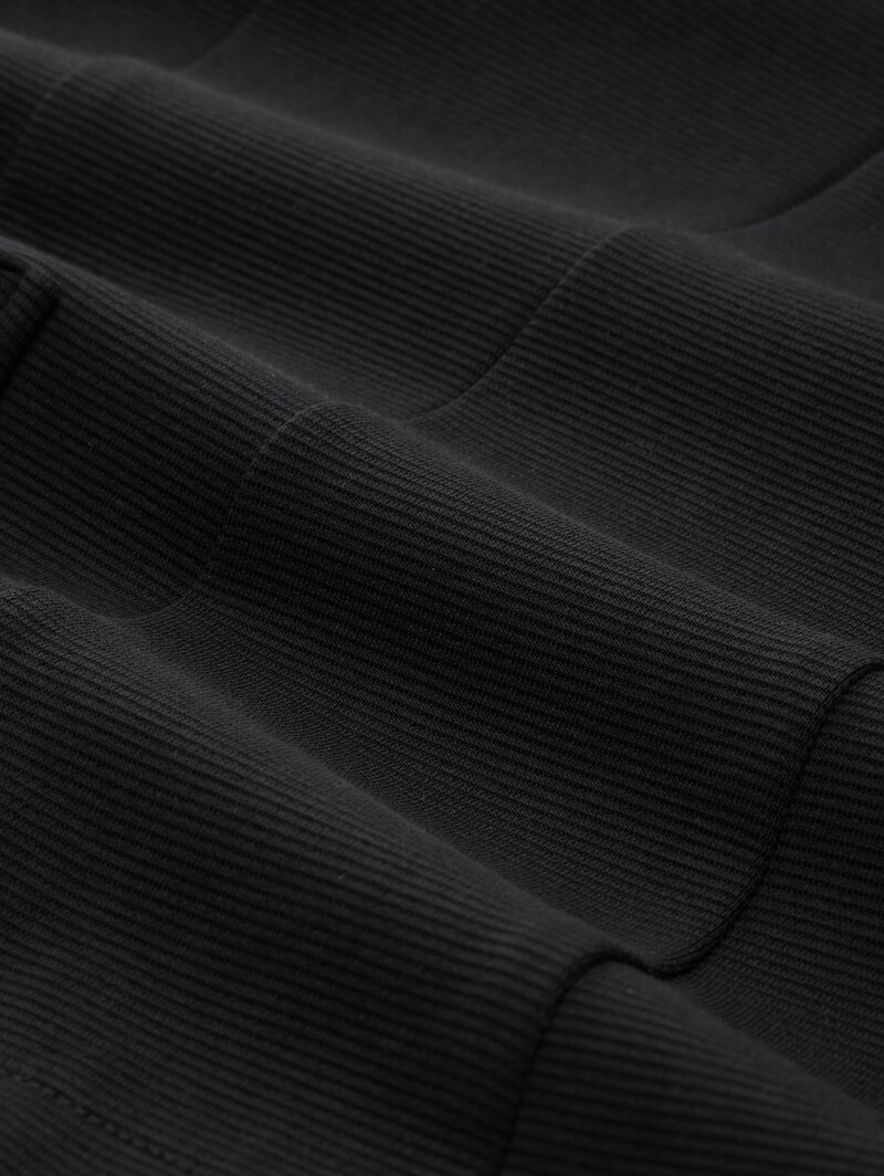 Tom Tailor Slim Fit Blazer mit Ottoman Struktur - Deep Black