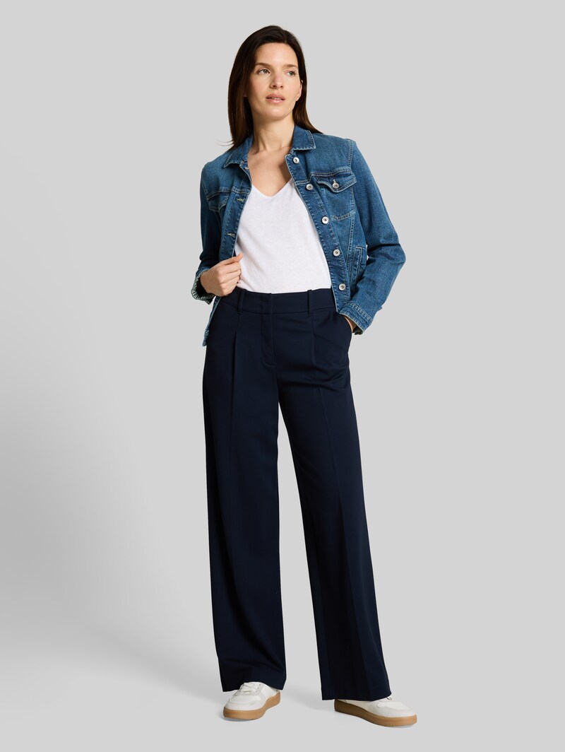 Tom Tailor Top mit Leinenanteil - White