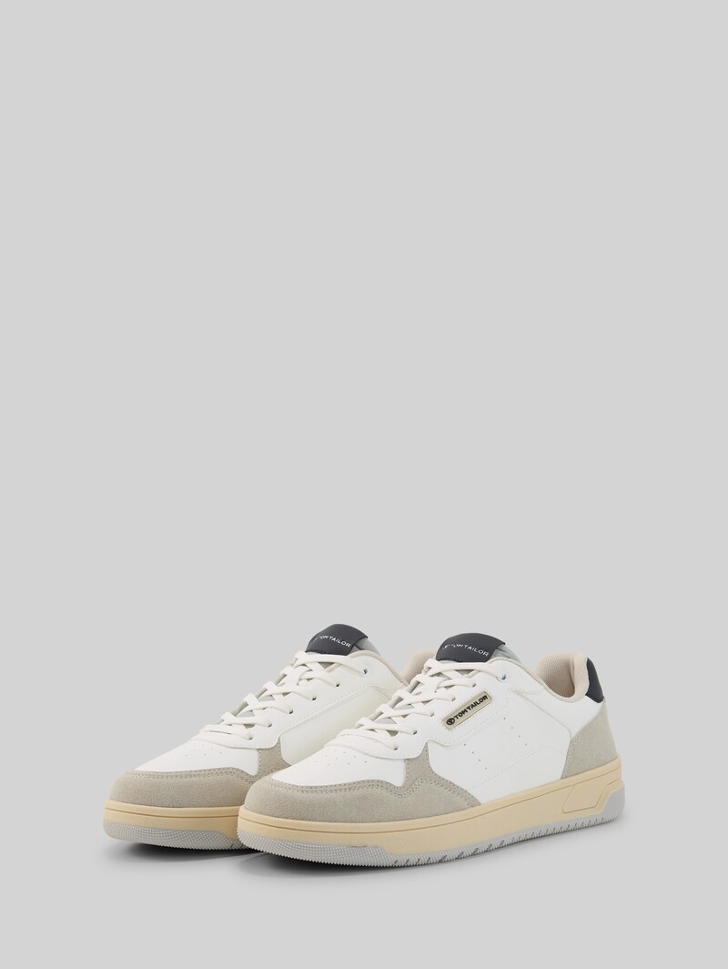Tom Tailor Sneaker mit Colour-Blocking - White-grey-navy