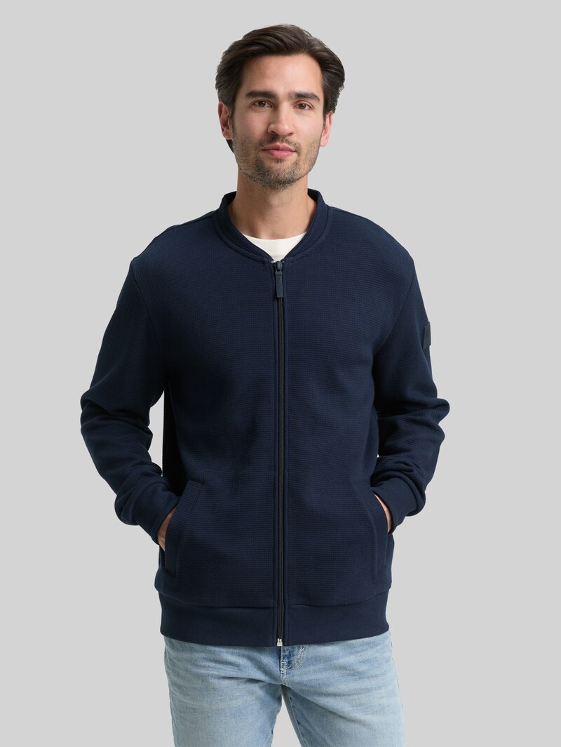 Tom Tailor Bomberjacke aus Baumwolle - Sky Captain Blue Tom Tailor Bomberjacke aus Baumwolle - Sky Captain Blue