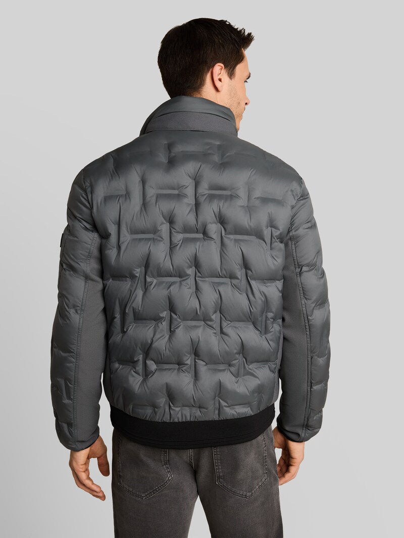 Tom Tailor Hybrid Steppjacke mit verstaubarer Kapuze - Darkest Olive