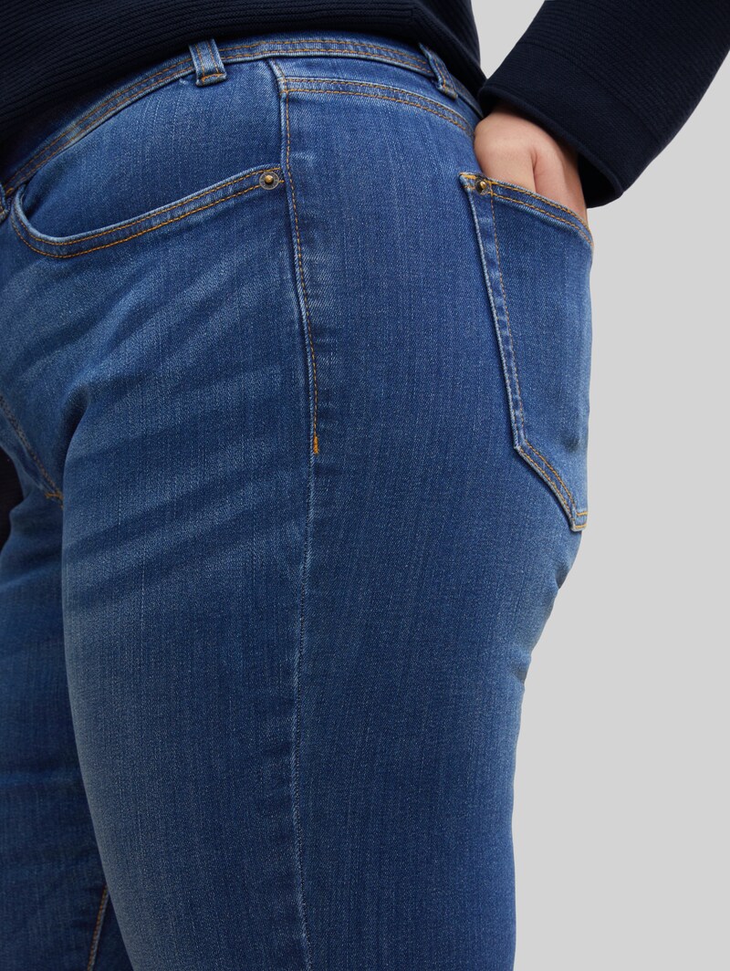 Tom Tailor Plus Size - TTPLUS SLIM Jeans - Used Mid Stone Blue Denim