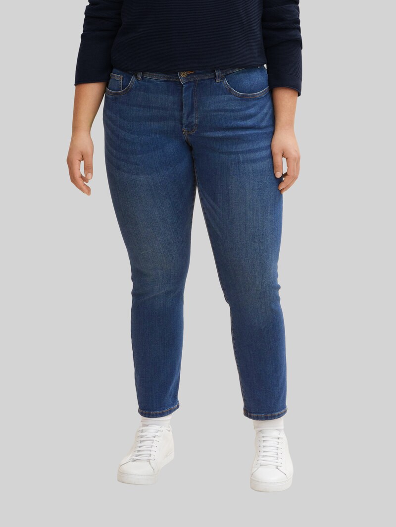 Tom Tailor Plus Size - TTPLUS SLIM Jeans - Used Mid Stone Blue Denim