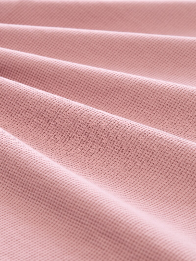 Tom Tailor T-Shirt mit Waffelstruktur - Dusty Rose