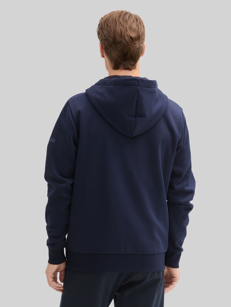 Tom Tailor Basic Hoodie Sweatjacke - Sky Captain Blue