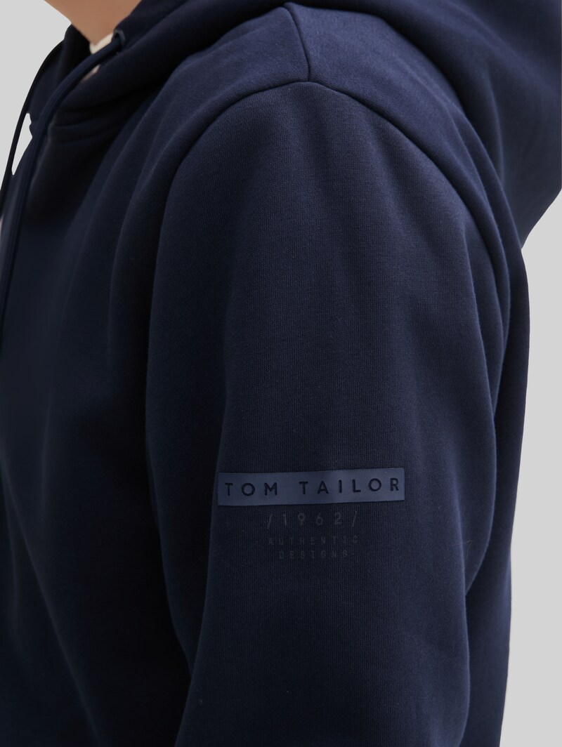 Tom Tailor Basic Hoodie Sweatjacke - Sky Captain Blue