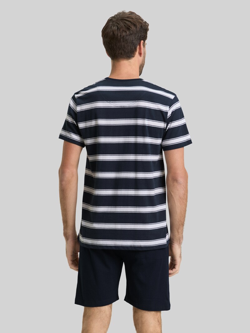 Tom Tailor Pyjama-Set aus Baumwolle - Blue Stripe Tom Tailor Pyjama-Set aus Baumwolle - Blue Stripe
