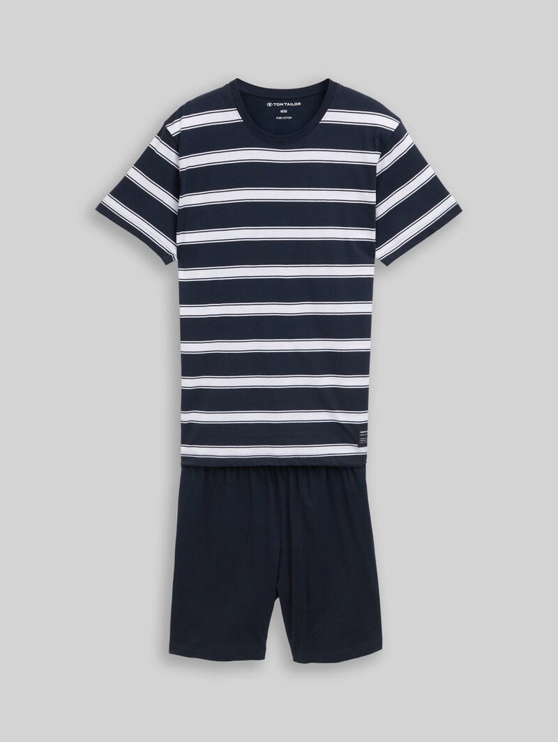 Tom Tailor Pyjama-Set aus Baumwolle - Blue Stripe