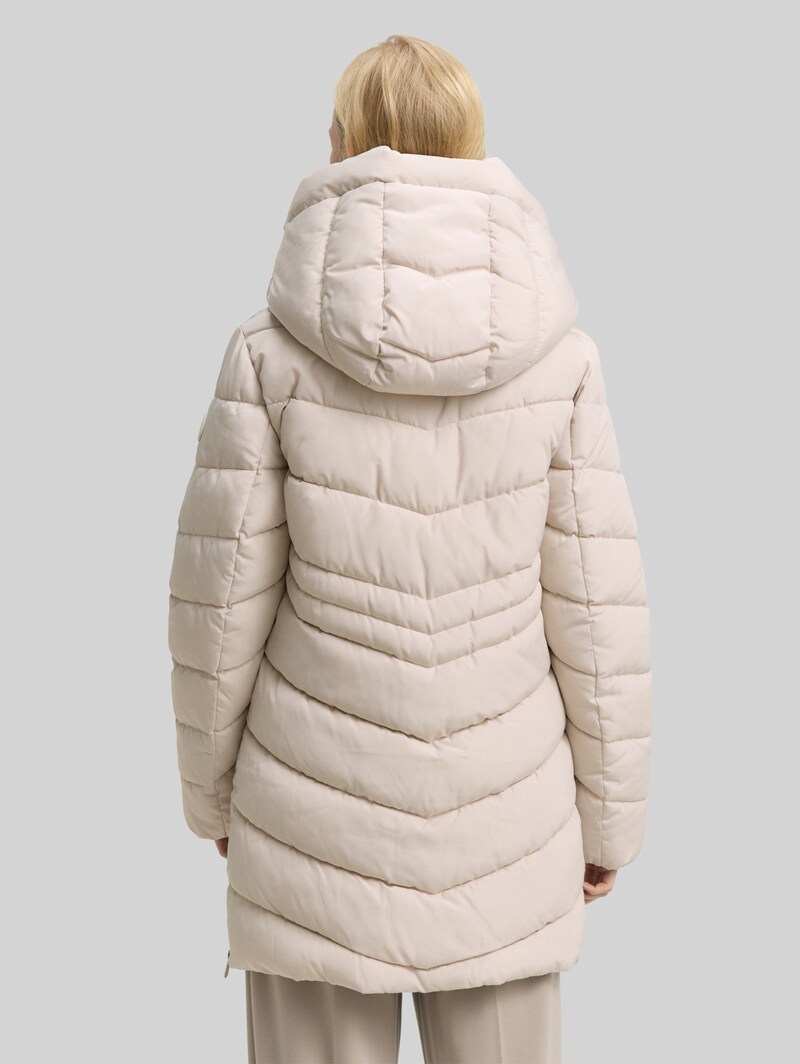 Tom Tailor Puffer-Mantel im 2-in-1-Look - Cold Beige