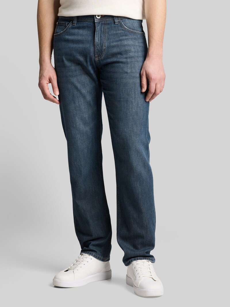 Tom Tailor TTMARVIN STRAIGHT Jeans - Used Dark Stone Blue Denim