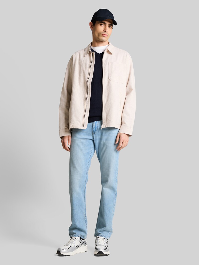 Tom Tailor TTMARVIN STRAIGHT Jeans - Used Bleached Blue Denim