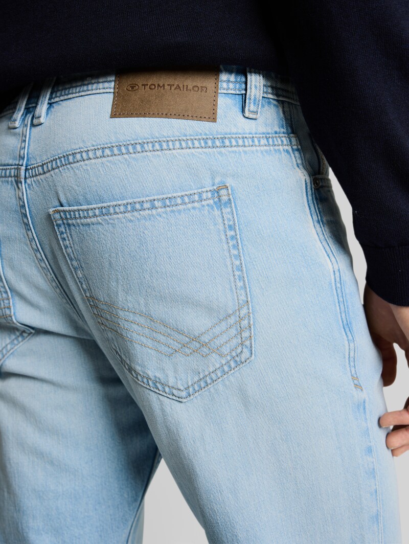 Tom Tailor TTMARVIN STRAIGHT Jeans - Used Bleached Blue Denim