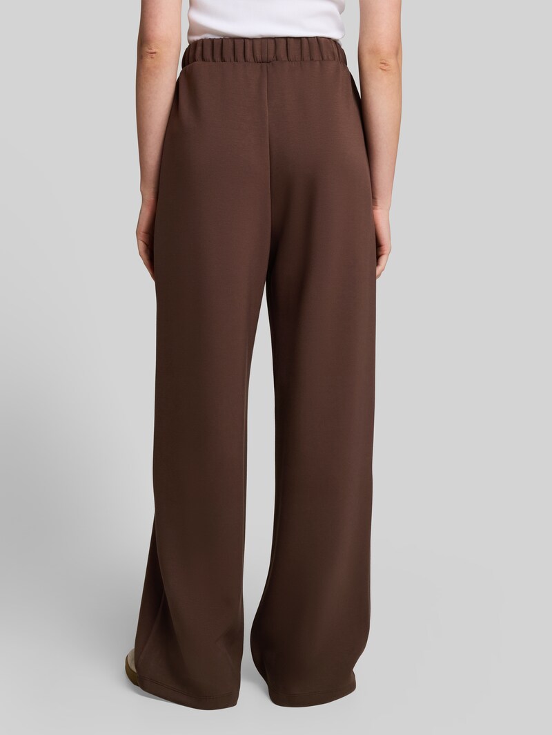 Tom Tailor Scuba Wide Leg Hose - Cool Dark Brown Tom Tailor Scuba Wide Leg Hose - Cool Dark Brown