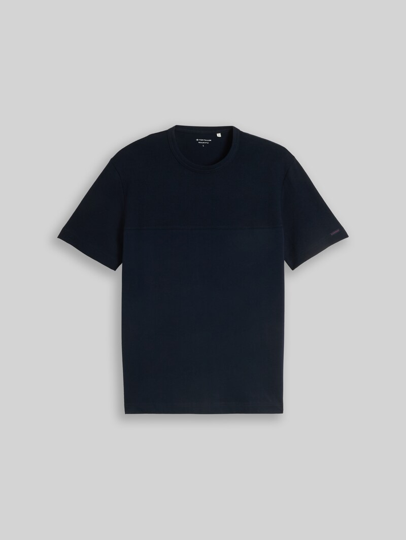 Tom Tailor T-Shirt aus Baumwolle - Sky Captain Blue