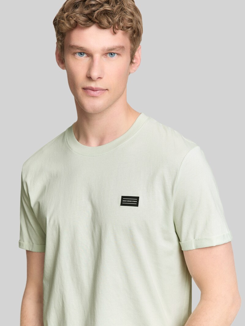 Tom Tailor T-Shirt aus Baumwolle - Frozen Light Mint