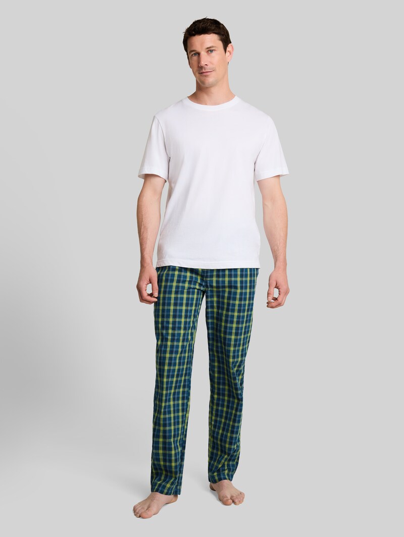 Tom Tailor Pyjama-Hose aus Baumwolle - Blue-medium-check
