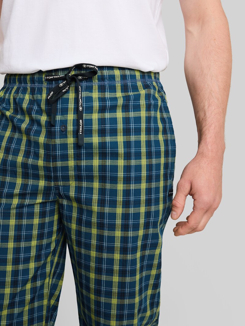 Tom Tailor Pyjama-Hose aus Baumwolle - Blue-medium-check