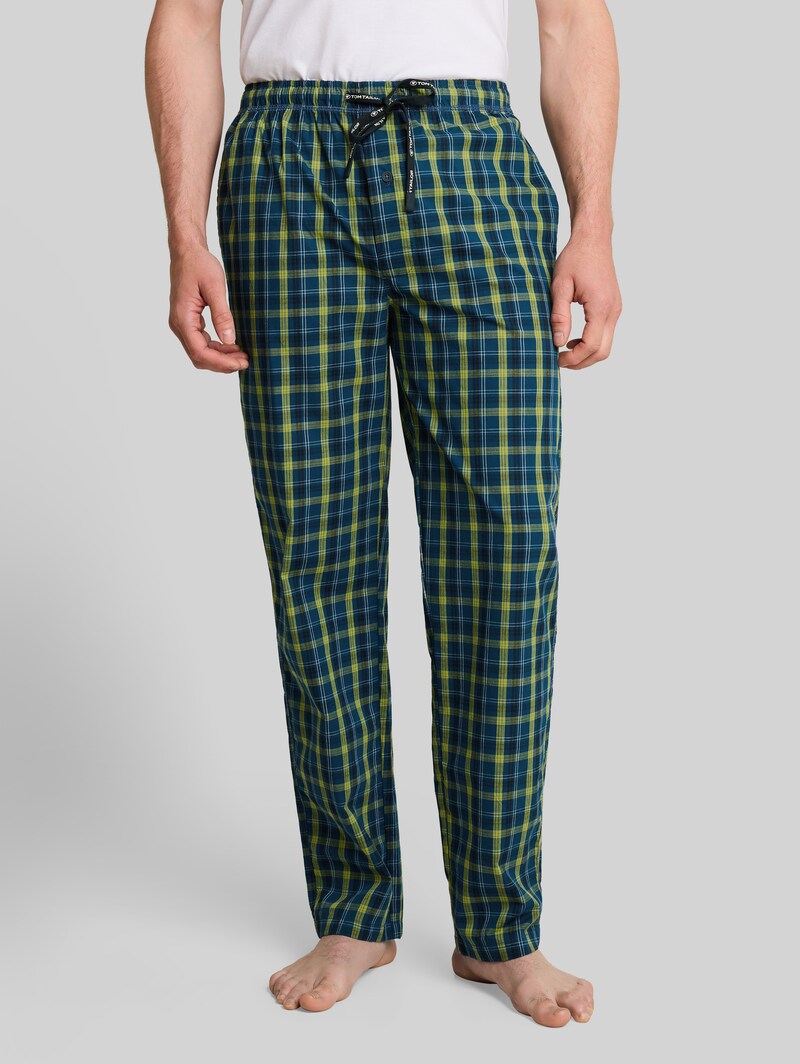 Tom Tailor Pyjama-Hose aus Baumwolle - Blue-medium-check