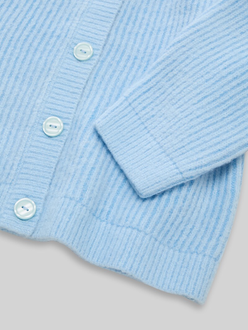 Tom Tailor Cosy Cardigan mit Rundhalsausschnitt - Light Cloudy Blue