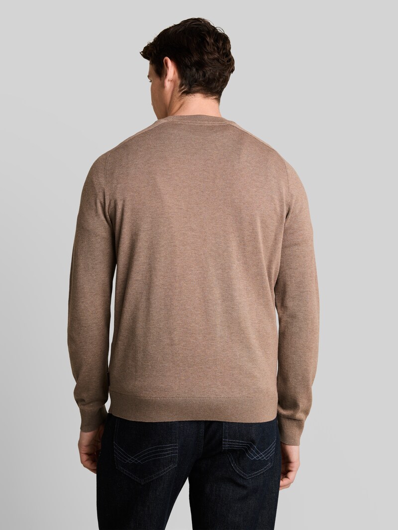 Tom Tailor Strickpullover mit Seidenanteil - Driftwood Taupe
