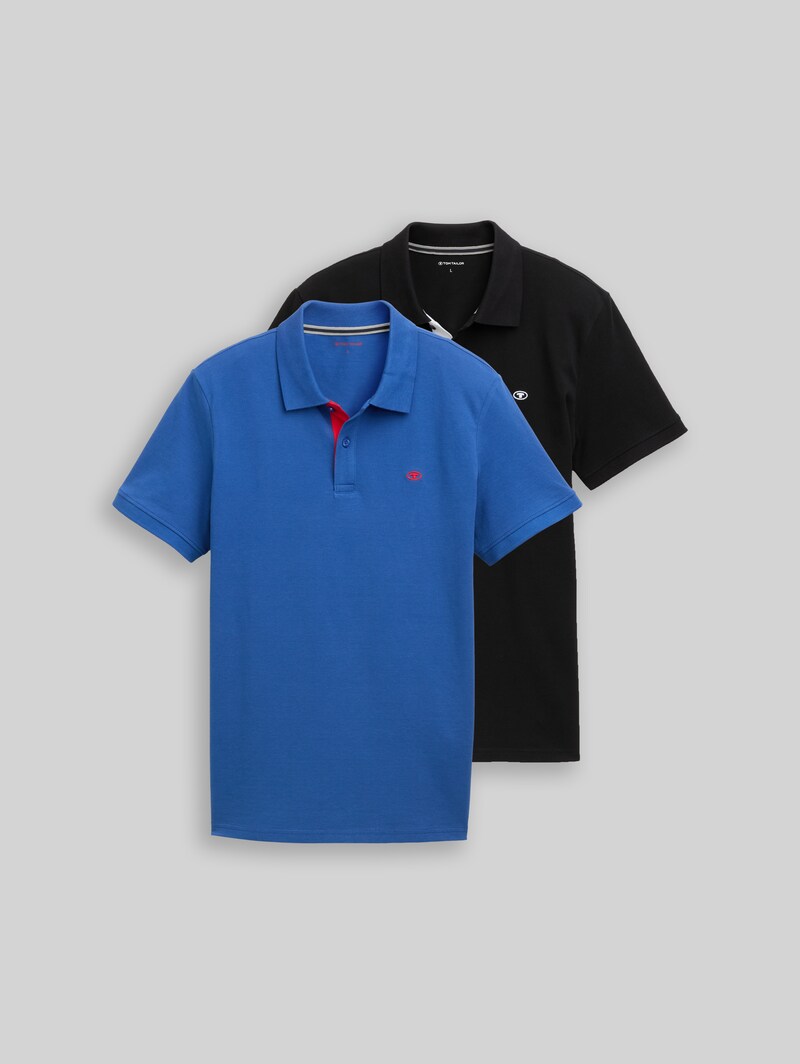 Tom Tailor Poloshirts im 2er-Pack - Advanced Blue