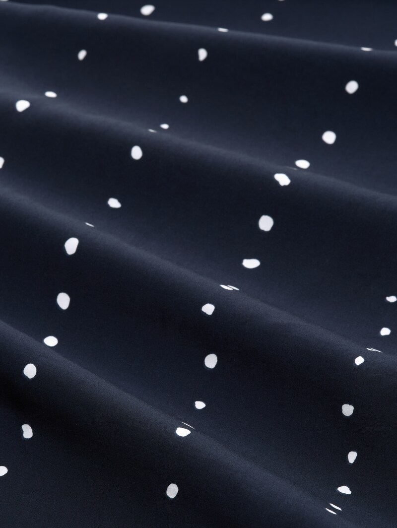 Tom Tailor Loose Wide Leg Palazzo Hose - Navy Dot Print