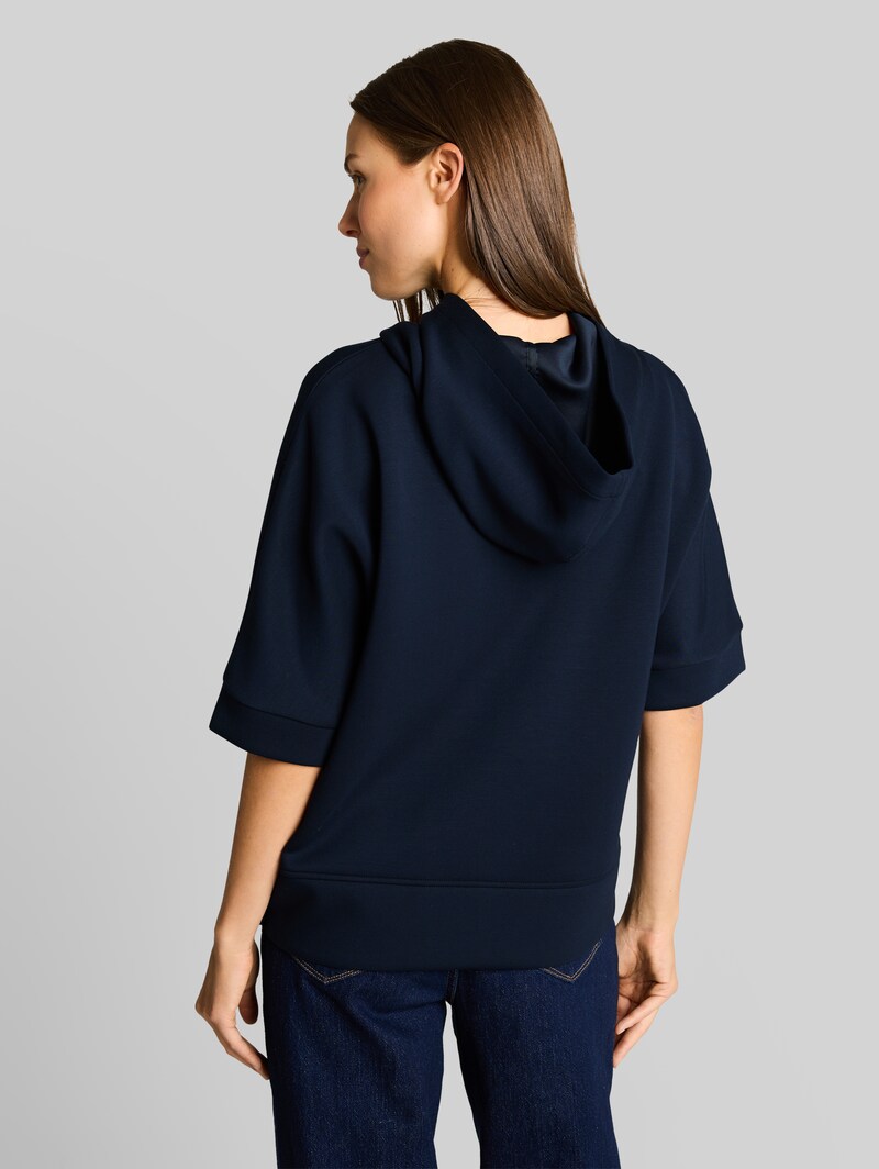 Tom Tailor Hoodie Sweatshirt aus Scuba - Sky Captain Blue