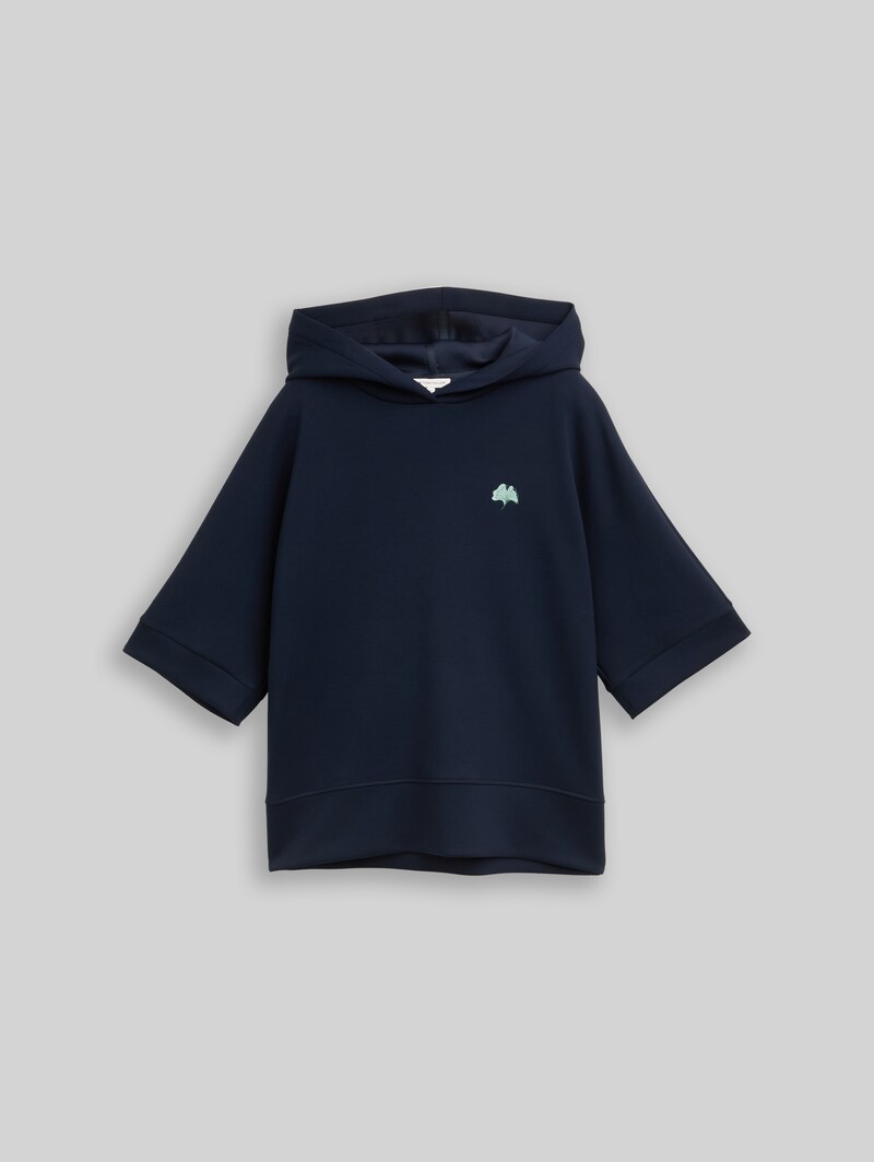 Tom Tailor Hoodie Sweatshirt aus Scuba - Sky Captain Blue