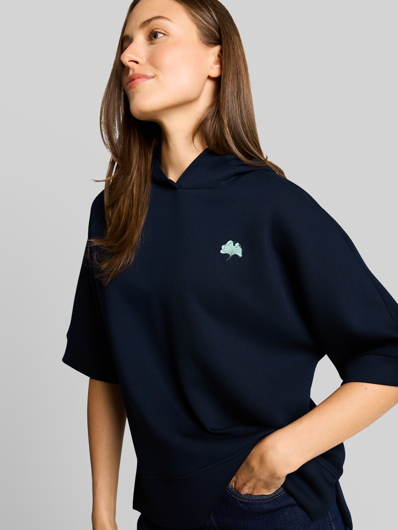Tom Tailor Hoodie Sweatshirt aus Scuba - Sky Captain Blue