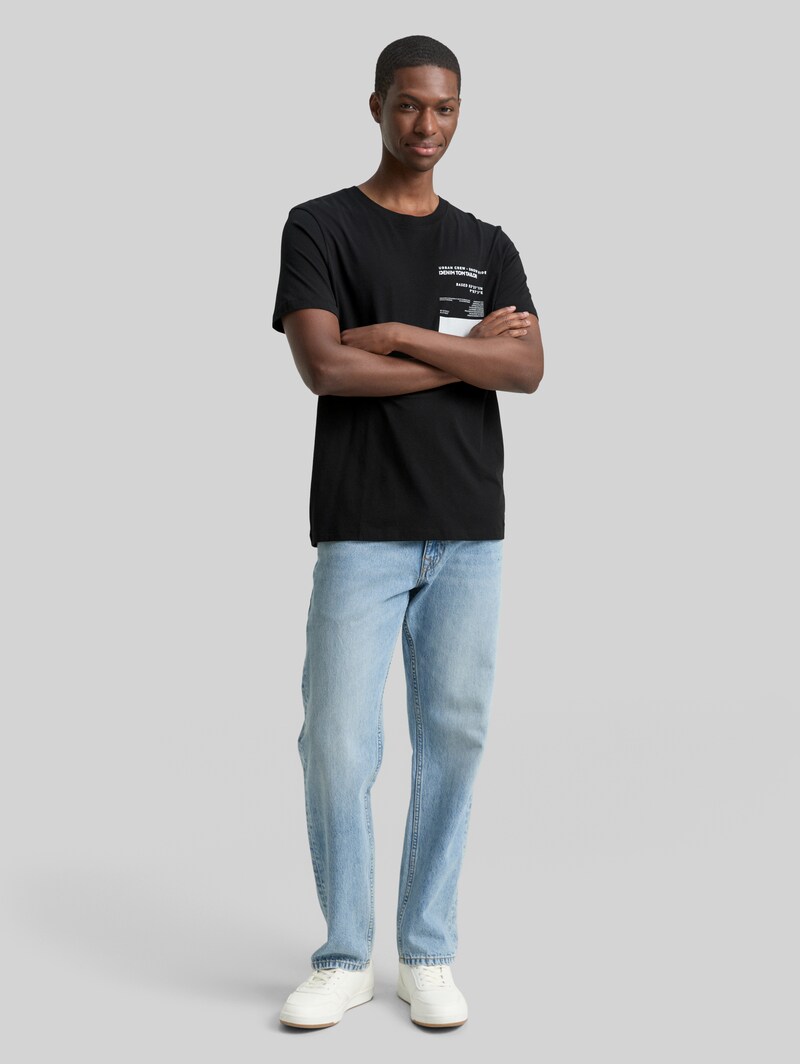 Tom Tailor T-Shirt mit Foto-Print - Black